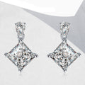 S925 Boucles d'oreilles en argent sterling taille princesse