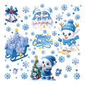 Parti de Noël Sticker décoratif en verre créatif