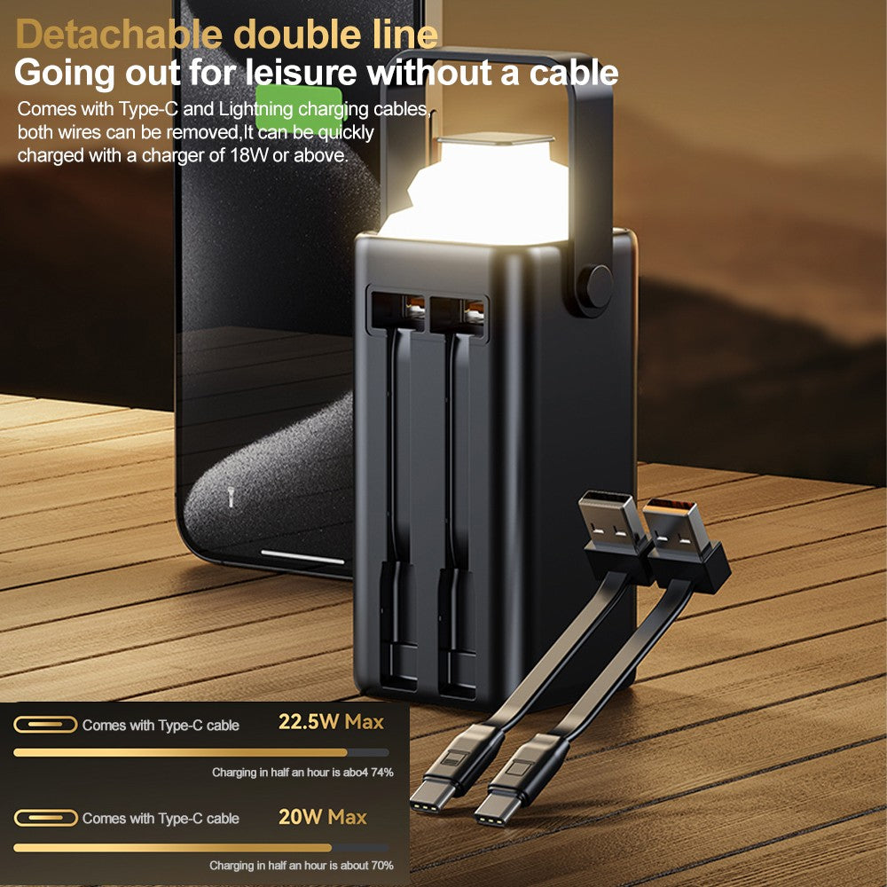 120W Portable Power Bank Batterie externe de grande capacité Chargement rapide