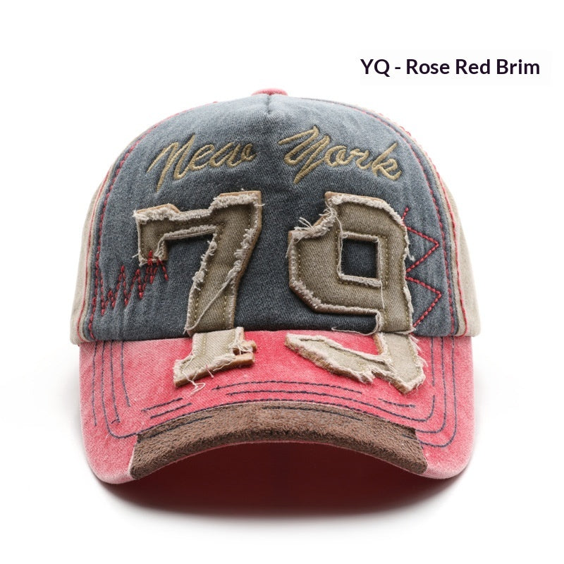 Casquette de baseball pour hommes à lettre lavée