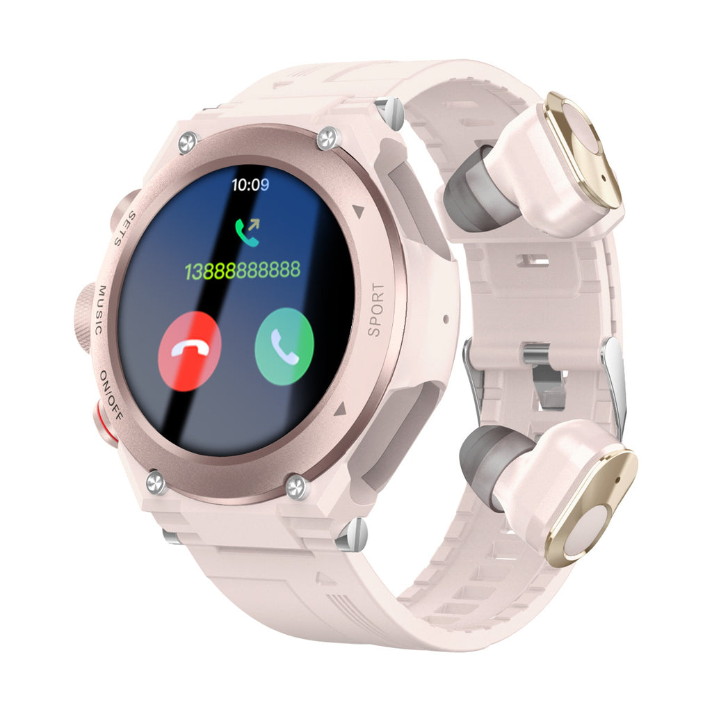 Smart Watch Casque Bluetooth Trois en un Call Music Heart Rate Sports Watch