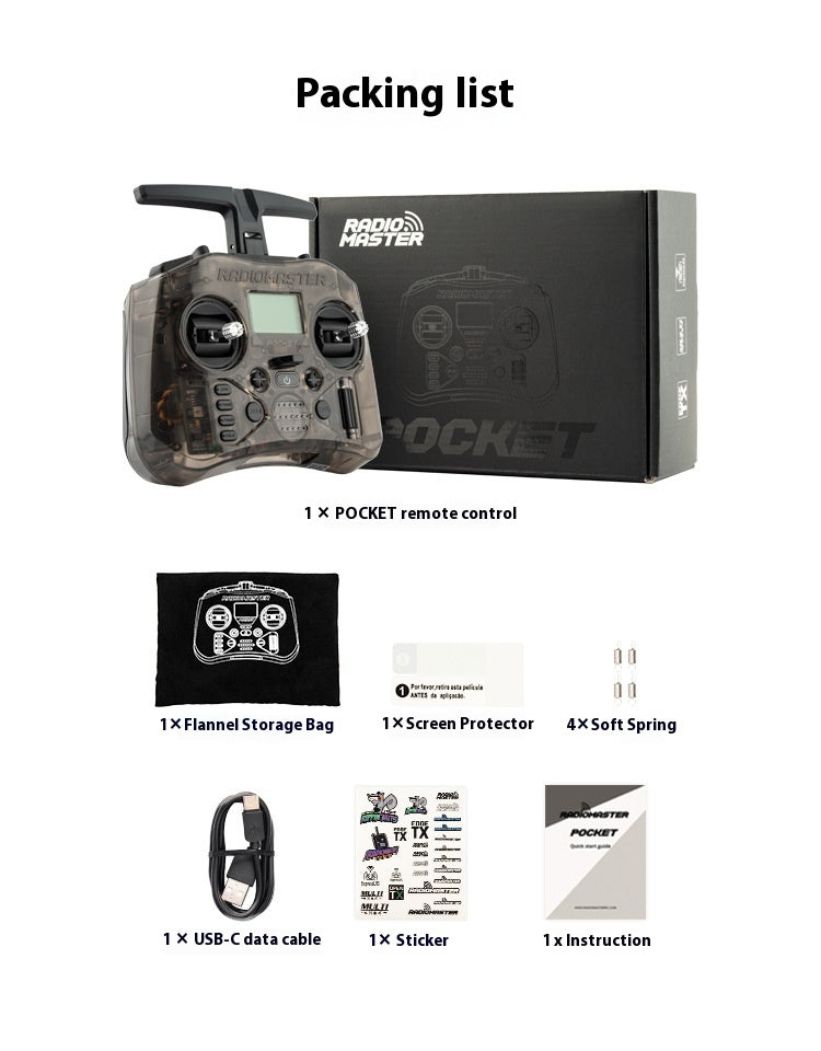 Pocket Remote Control Hall Rocker Portable Elrs Protocol