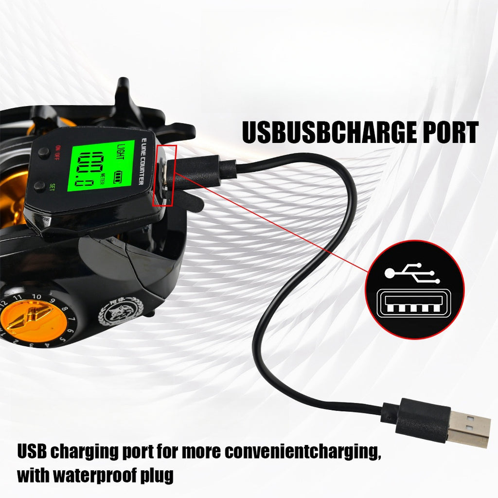 Étanche Grand écran Affichage numérique Drip Wheel Backlight Computing with Drain Alarm Bri