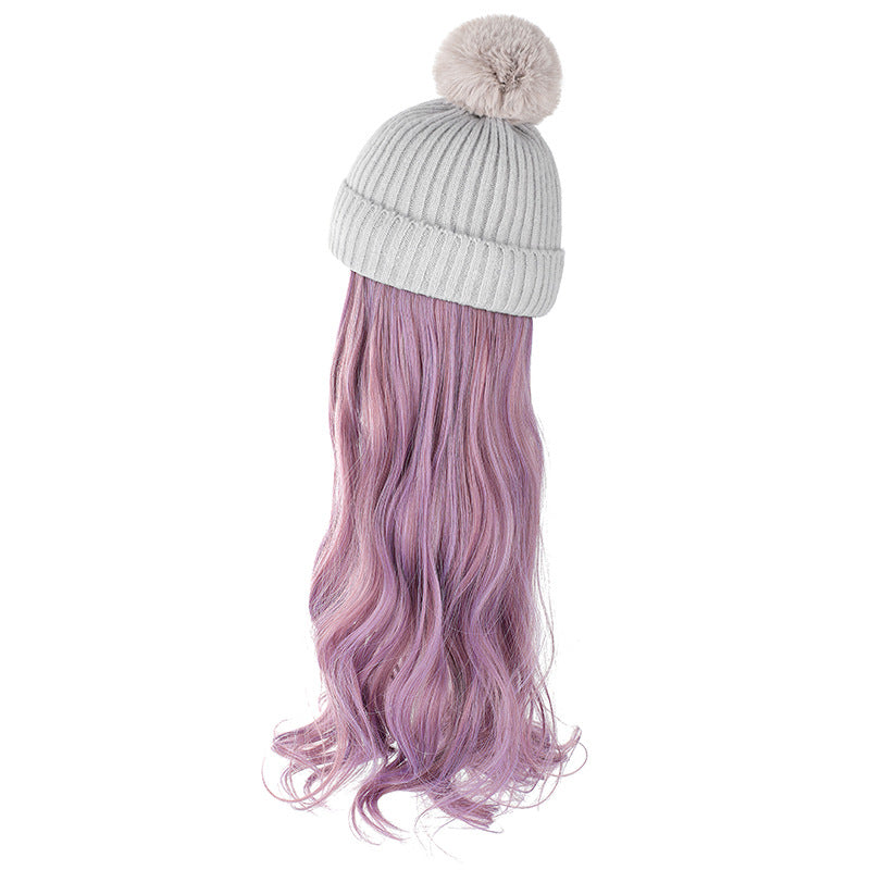 Chapeau de laine d'automne et d'hiver amovible