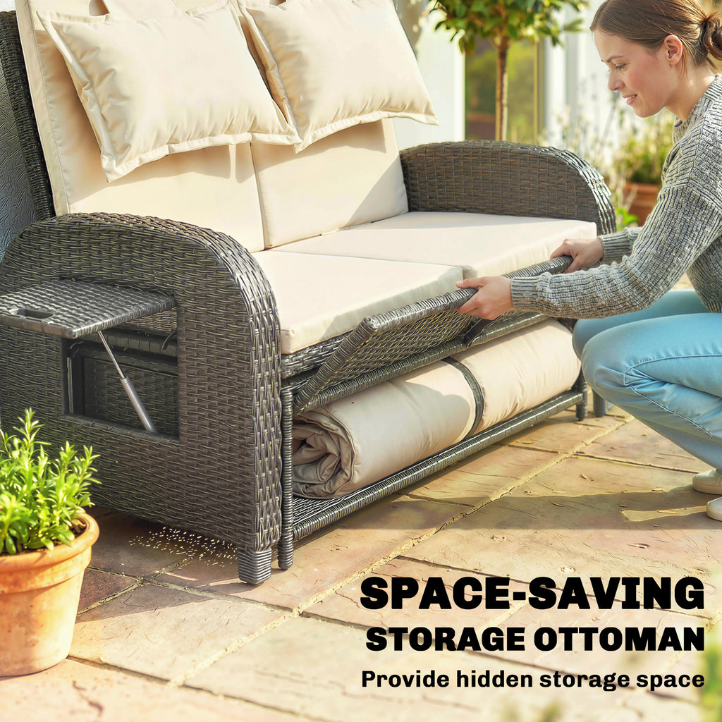 Patio Rattan Daybed