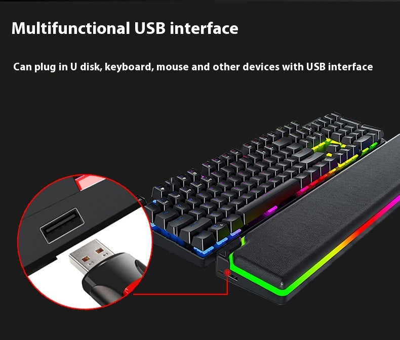 Support de clavier RGB Wristband High Rebound Support de clavier de machines lumineuses