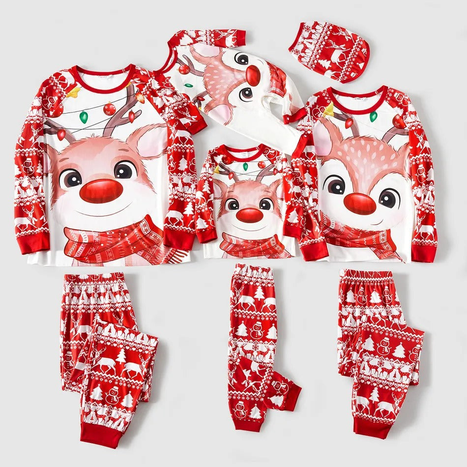Mode Casual Christmas Print Maison Porter l'enfant parent Set
