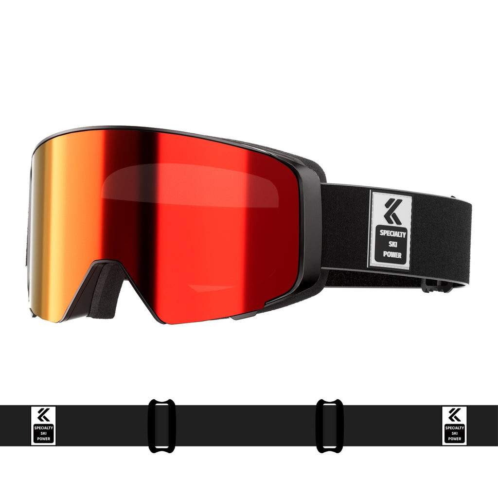 Lunettes de ski anti-buée professionnelles anti-vent