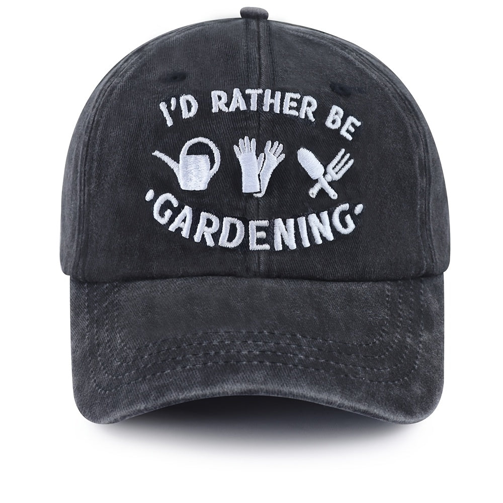 Casquette de baseball en coton lavé vintage 2pcs pour les amateurs de plantes