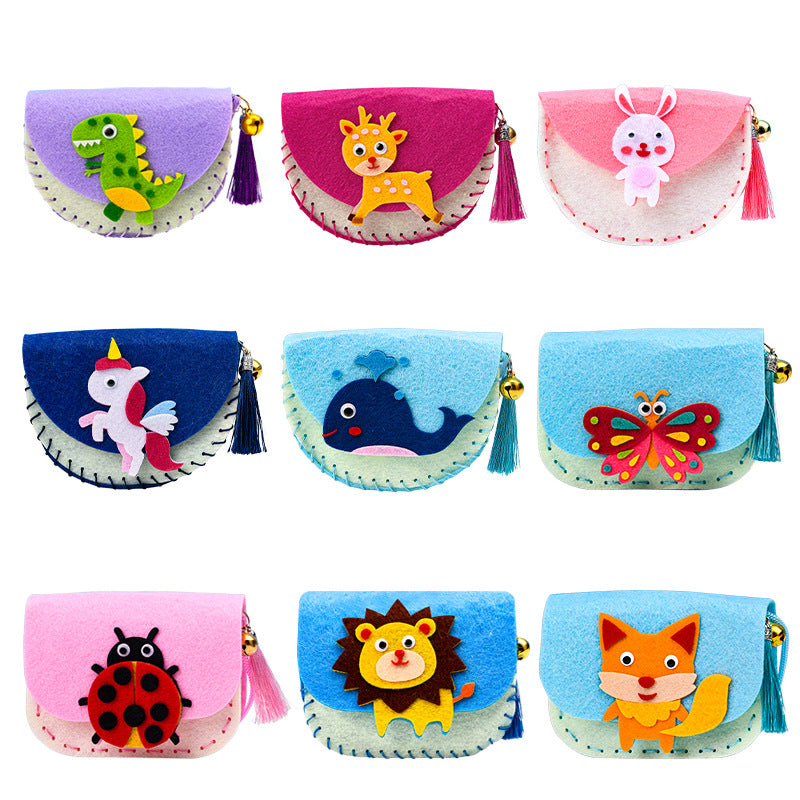 Caricature Non-tissé Sac Pâte de maternelle Package de matériel Jouets éducatifs