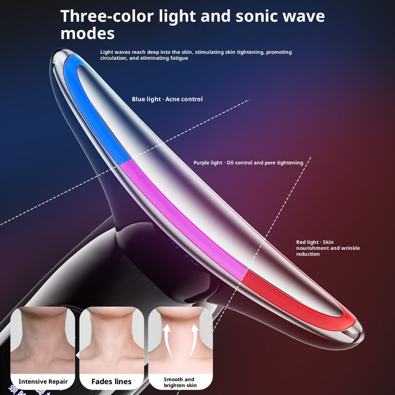 Massager de vibration de compression multifonctionnelle pour enlever les rides de cou