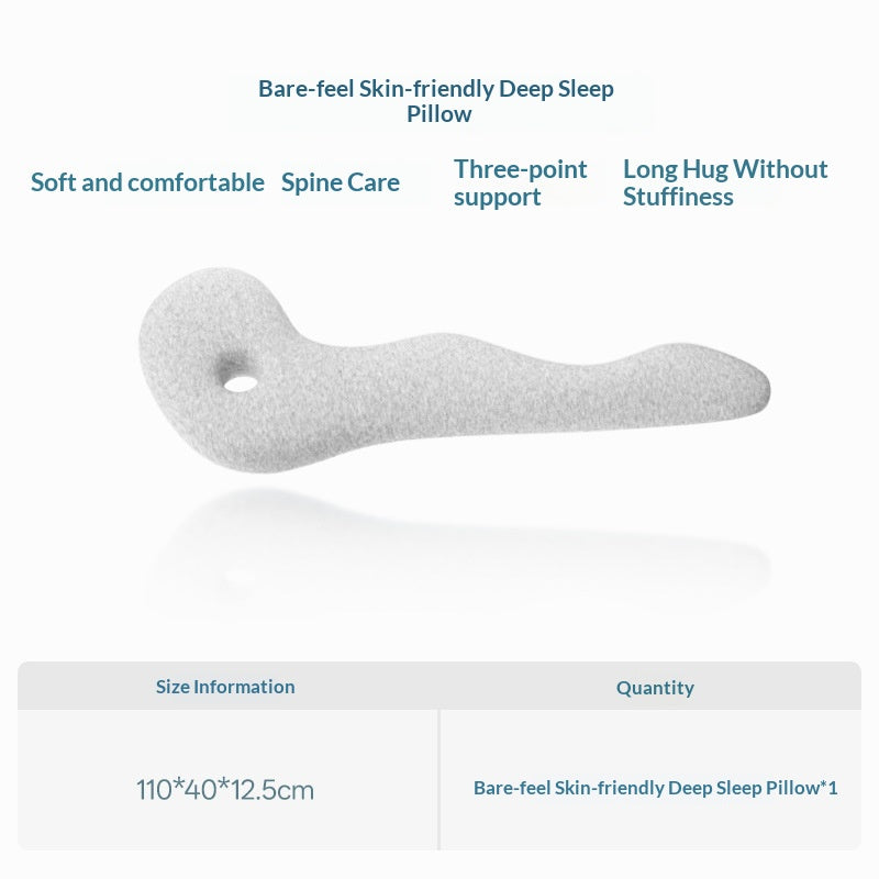 Oreiller du corps amovible et lavable pour adultes