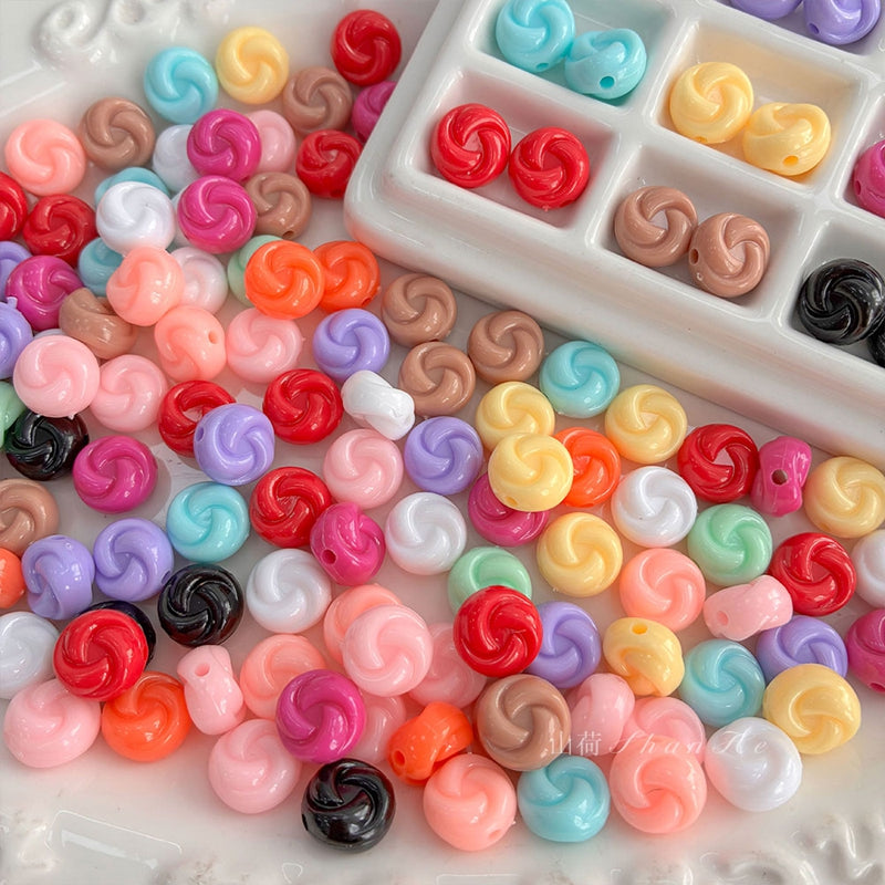 Perles pivotantes en couleur solide PS
