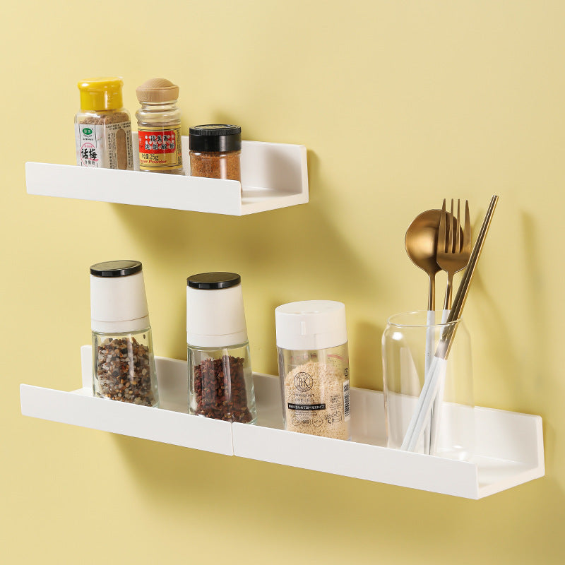 White L-shaped Wall Mount Storage Rack