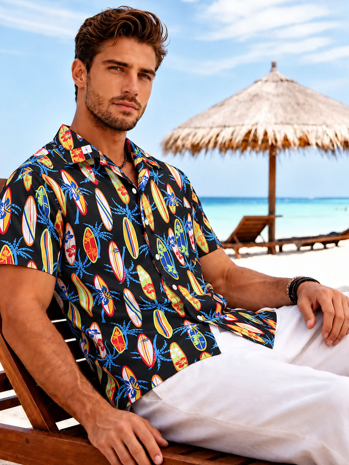 Port de Resort pour hommes tendance