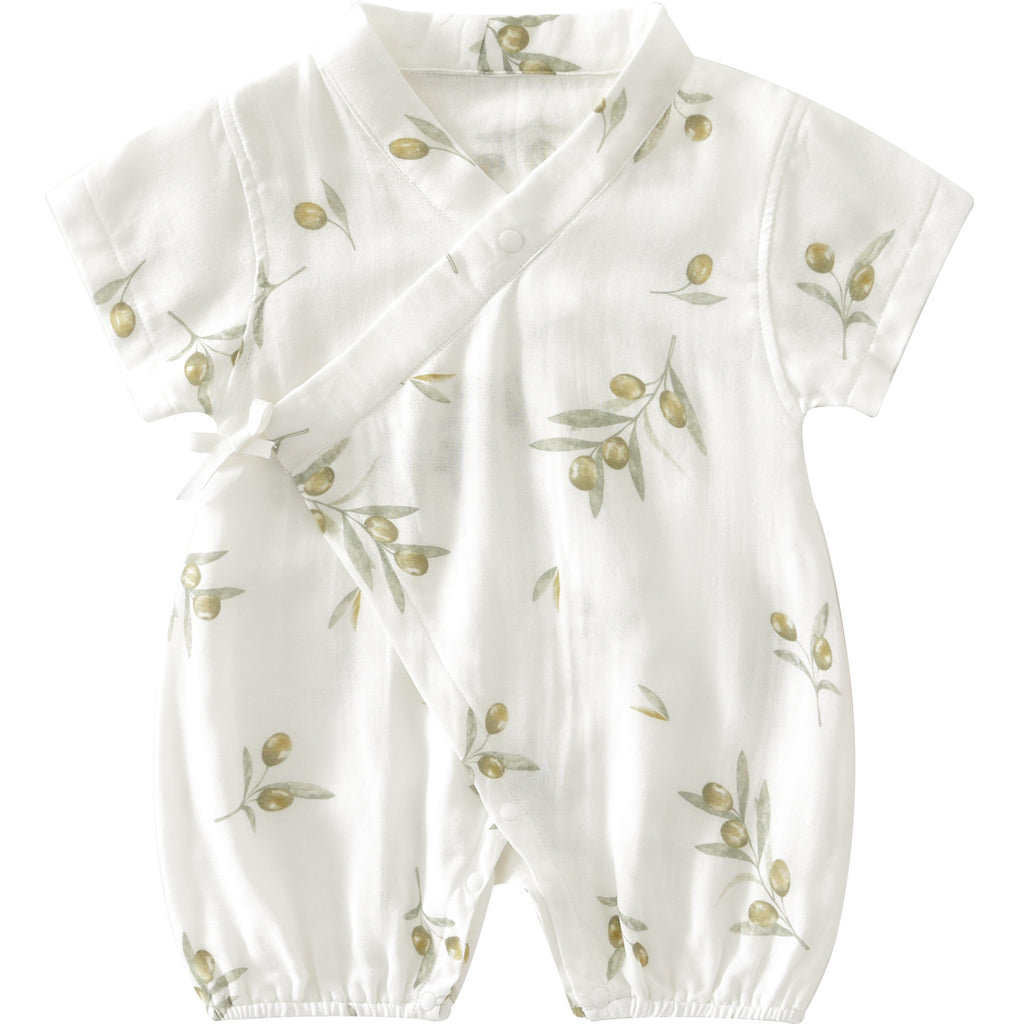 Été mince Air conditionné Vêtements Bébé Onesie manches courtes