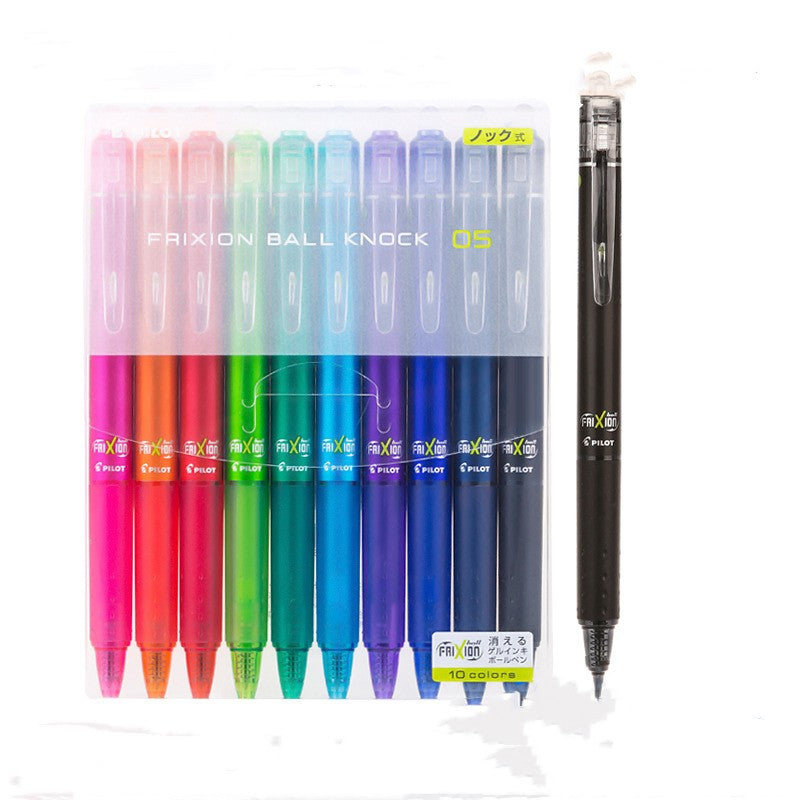 Stylo Potluck Scrub Easy Effacer Jeu de pression de stylo neutre de couleur