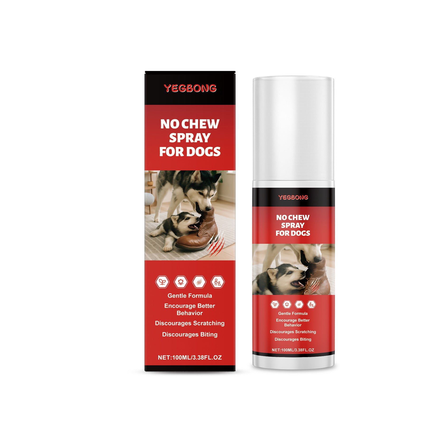 Eggbong Dog Anti-Chew Spray Meubles Protection Chien de chien Anti-Bite Training Spray amer