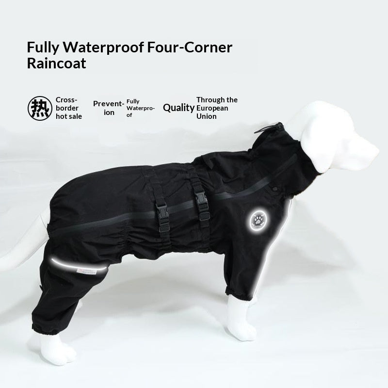 Veste de chien imperméable imperméable à quatre pattes