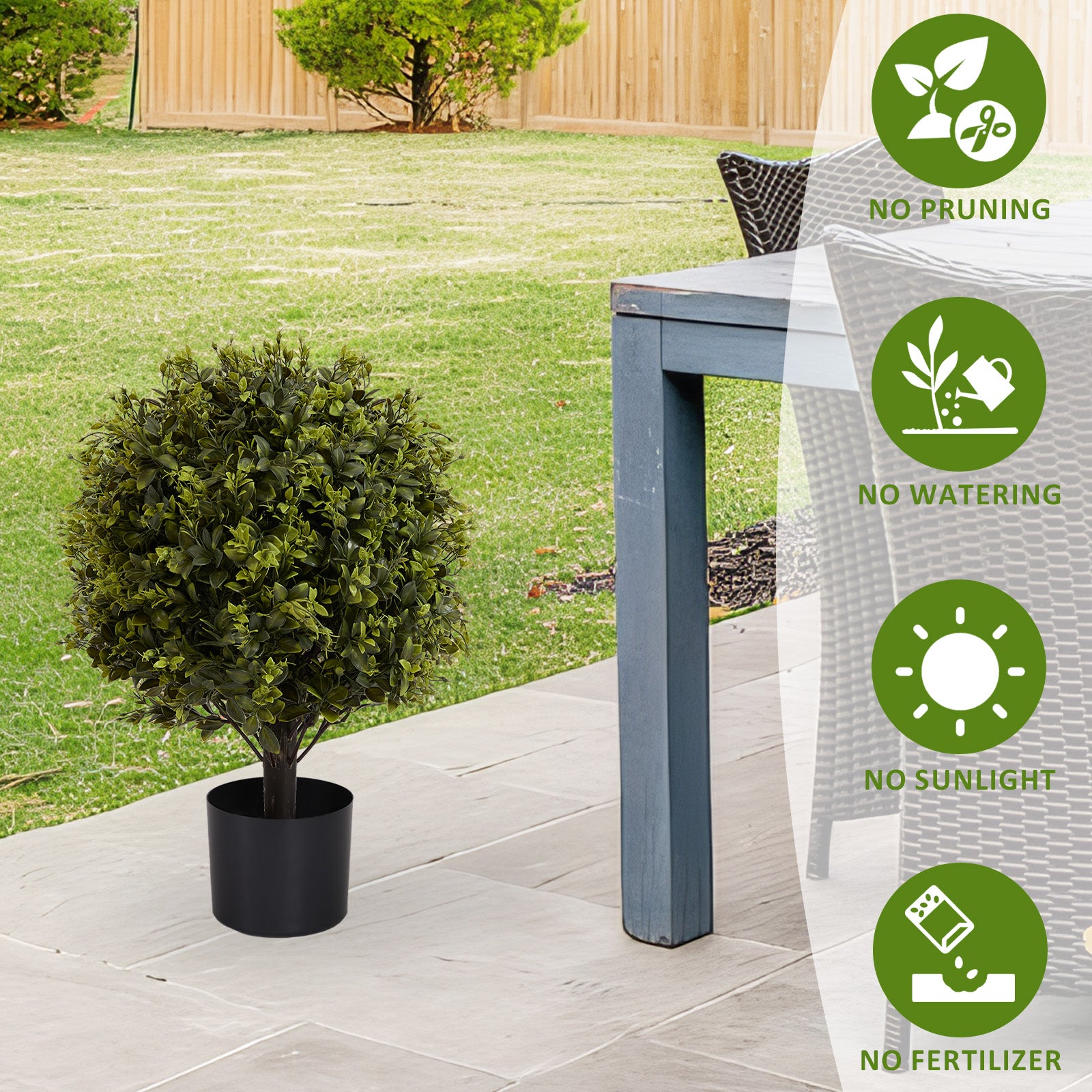 Protection UV Ball Topiaire Arbre pour les ventes intérieures en extérieur Plantes artificielles Greenery decora