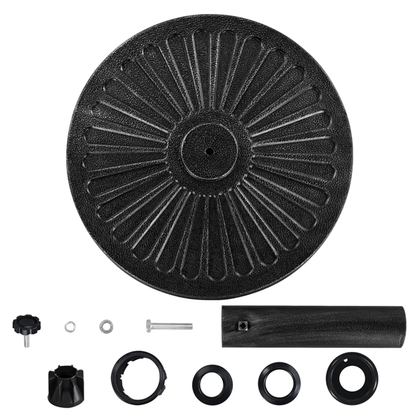 30 Lb Parapluie de patio de fer lourd 18in pour l'extérieur