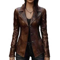 Chapeau de veste en cuir Retro Cool Biker Chic
