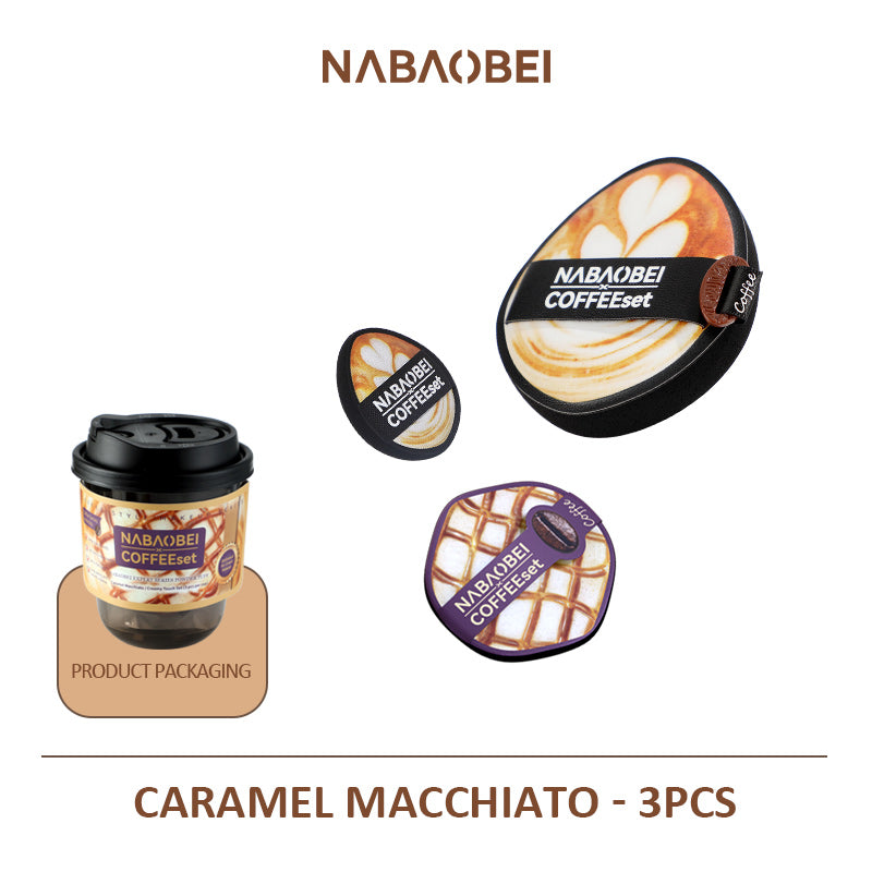 Série Macchiato Caramel ultra-souple éponge tactile crème Combo 3Pcs par paquet