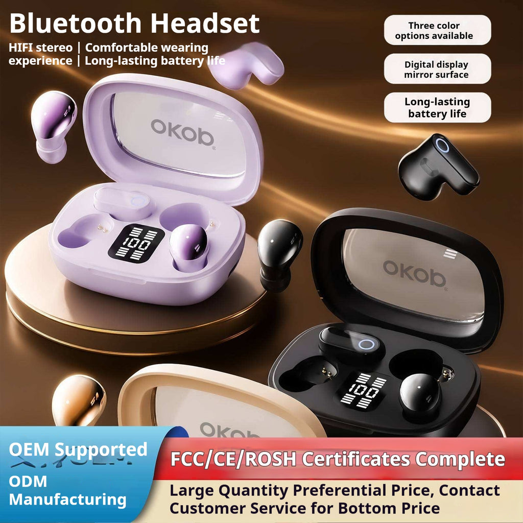 KP-227 Meilleurs appareils Bluetooth dans l'oreille Affichage numérique de la batterie Mini taille Ultra-Long