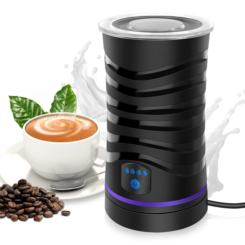 Electric Milk Frother and Steamer Chocolate Machine 400W 4-in-1 Temperature Control 600ml