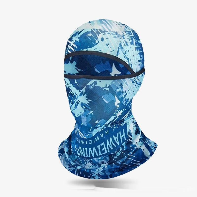 Summer Ice Silk Sun Protection Masque de protection de la tête des hommes Full Face Fishing Sun Protection Scar