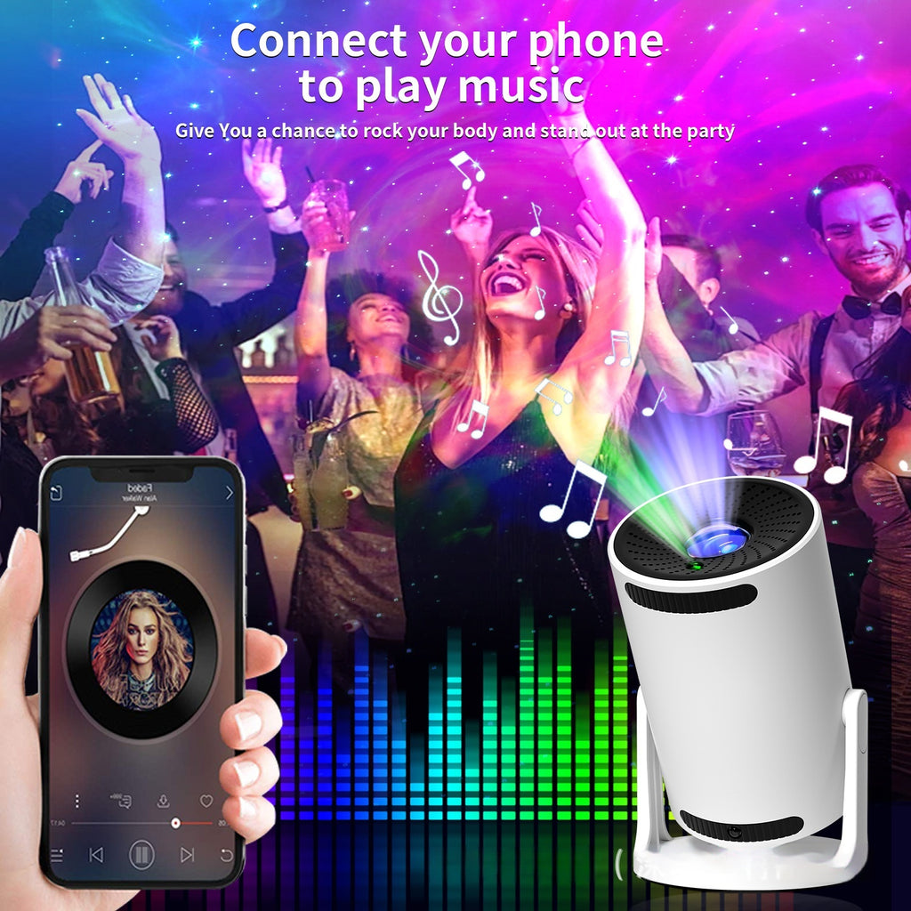 Lampe de projection barrique chambre Bluetooth Haut-parleur Romantique Nebula Creative Cadeau Star Light