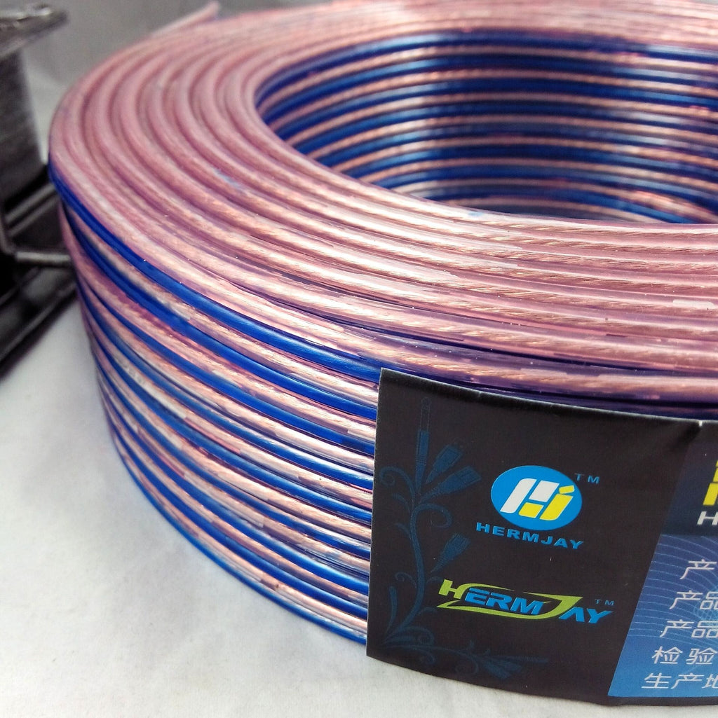 300 Core Blue et White Horn fil Audio Horn câble haut-parleur
