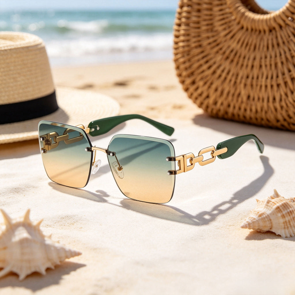 Lunettes de soleil femmes carrées élégantes
