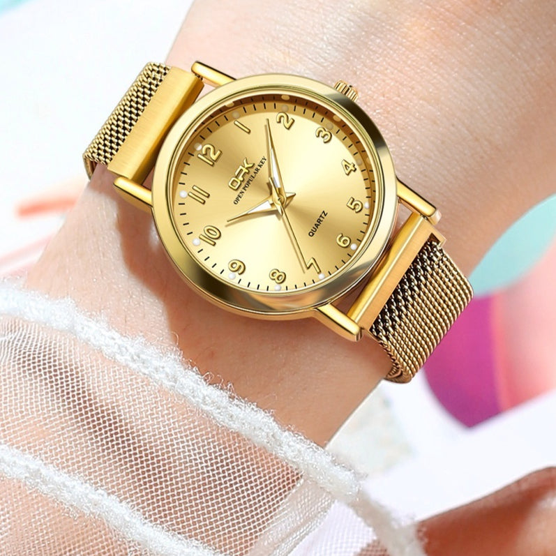 Montre pour femmes à quartz casual et élégant