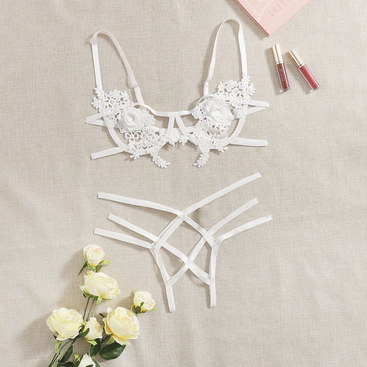 Bracelet de bondage sans glissement Erotique Set Modeable Midriff-barring Design
