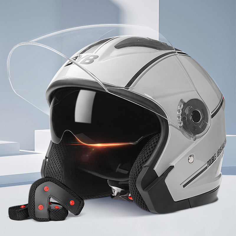 Casque de vélo électrique simple double objectif