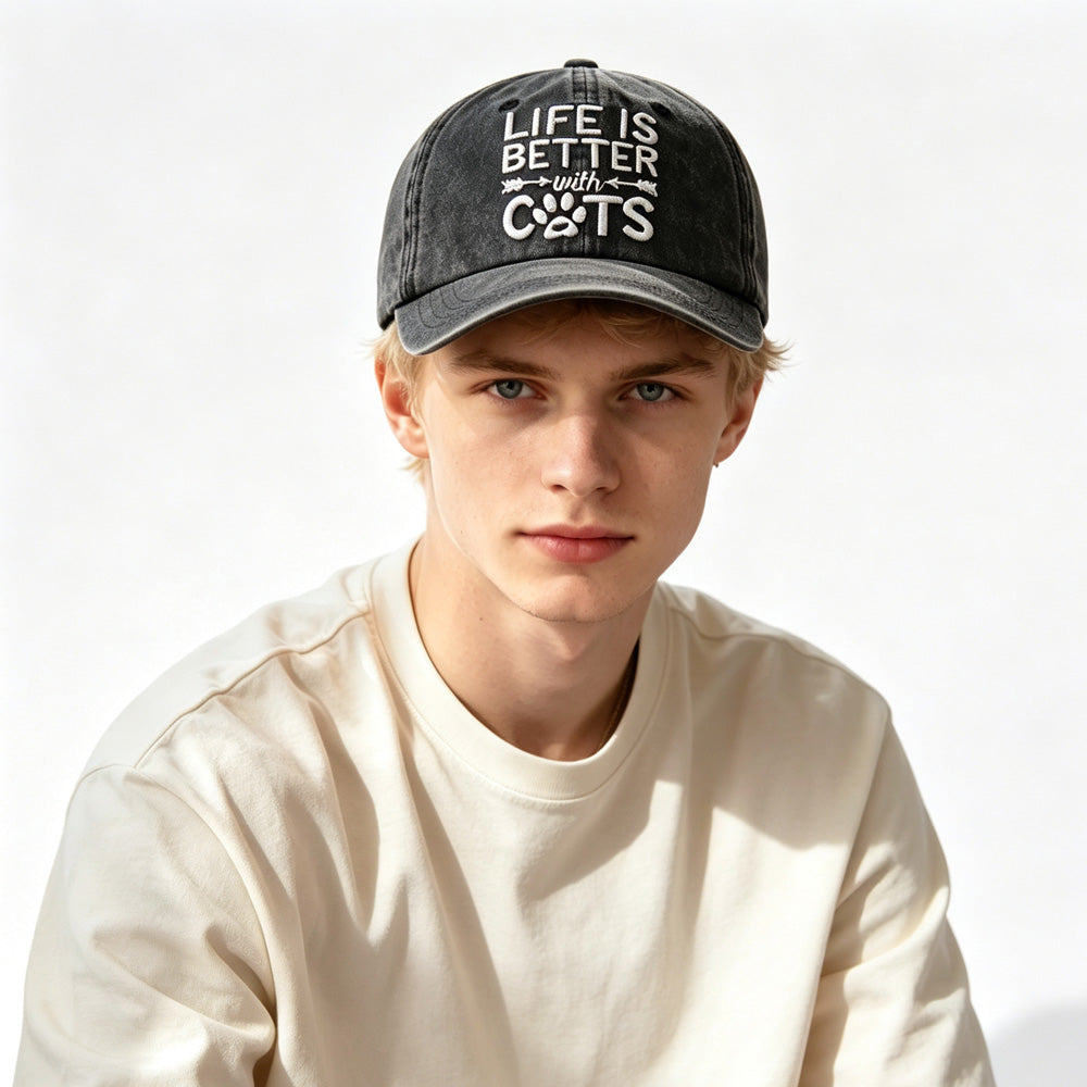 2pcs Washed Baseball Cap