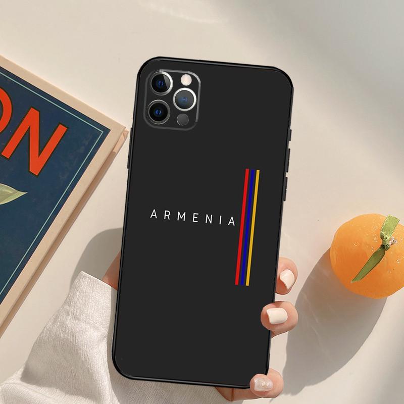 Cas personnalisé et minimaliste de téléphone drapeau arménien