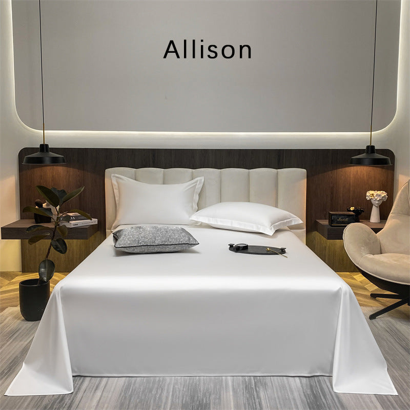 Feuille de lit en coton pur coton monocolore
