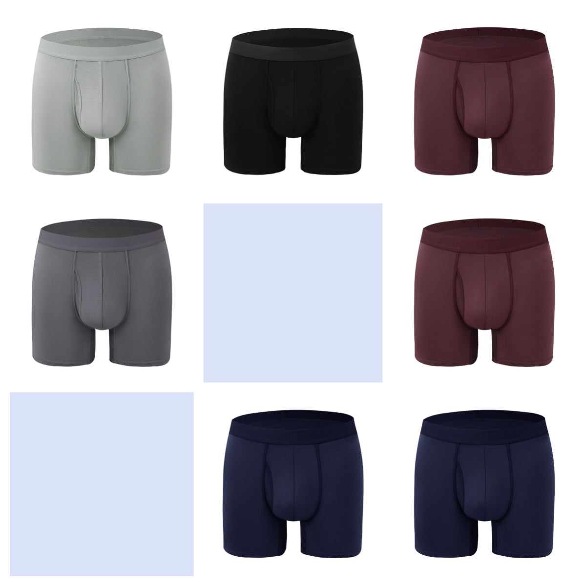 Sous-vêtements Homme prolongé Bamboo Fibre Sports Breathable Mid Waist