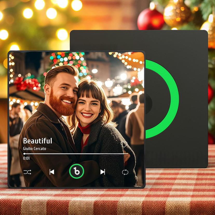 Magnet de réfrigérateur musical personnalisé avec cadeau Bluetooth