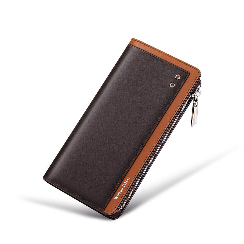Portefeuille Homme Long Type Cuir Grande Capacité