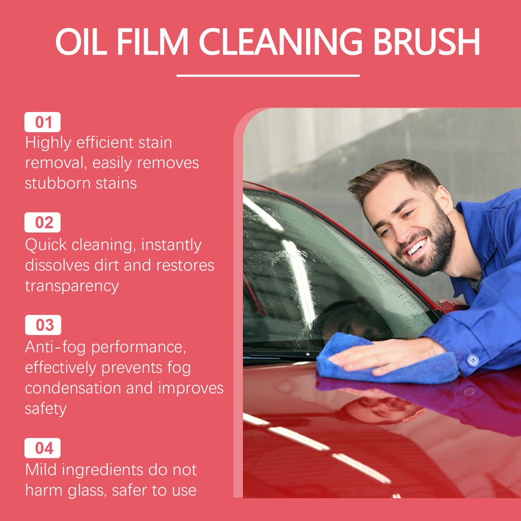 Brosse de nettoyage de film d'huile automobile