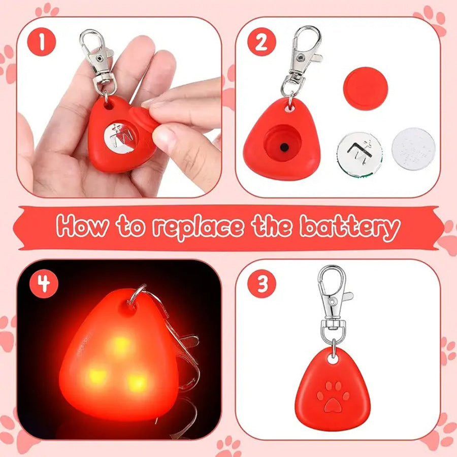 Silicone Pet Pendentif lumineux pour le chien de nuit marche dehors