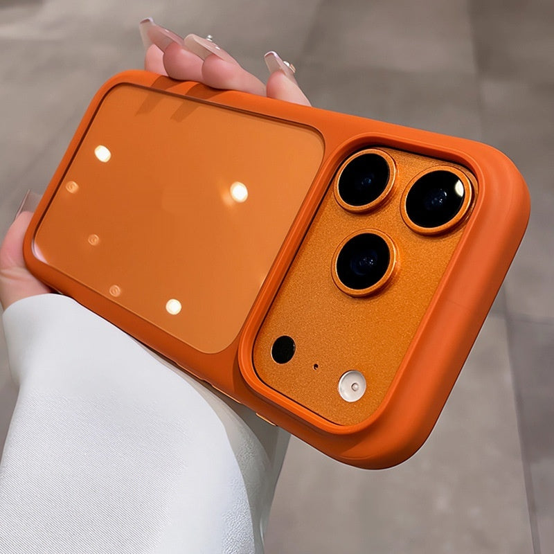 Boîtier de téléphone transparent en cristal acrylique avec caméra Et la couverture du bouton