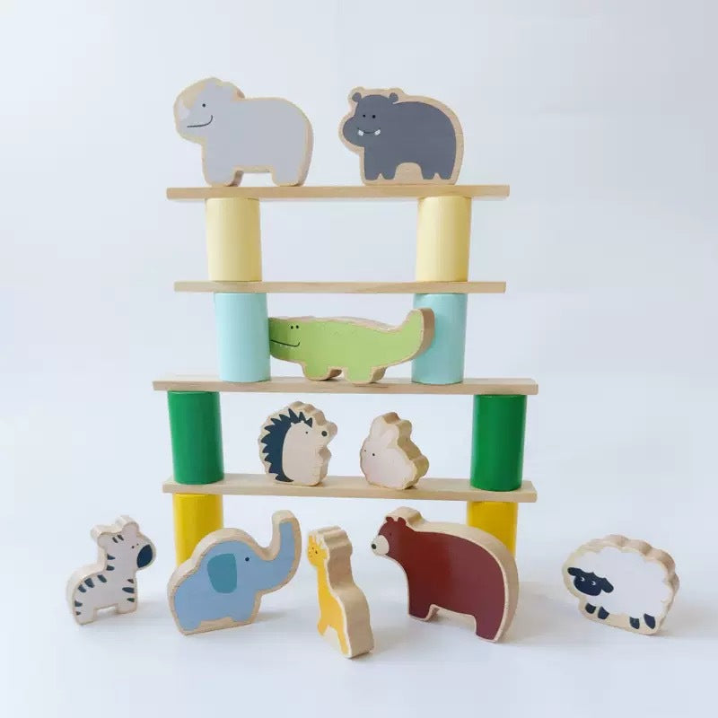Wooden dinosaur gardening toy