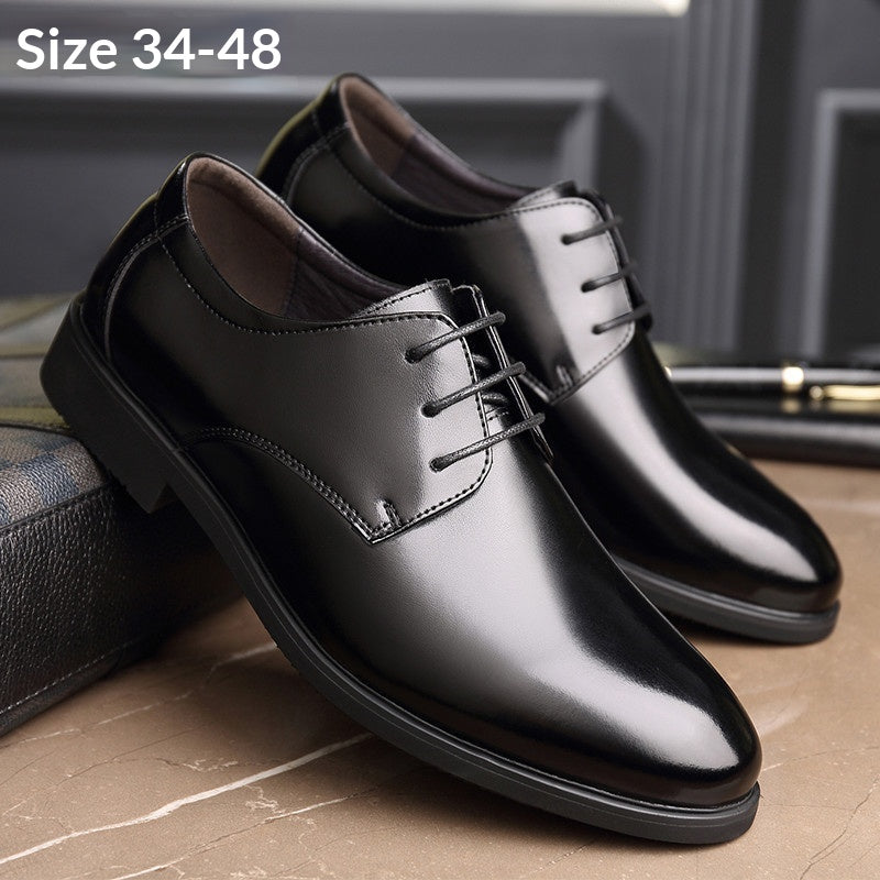 Véritables chaussures en cuir d'affaires formelle extra-grand homme