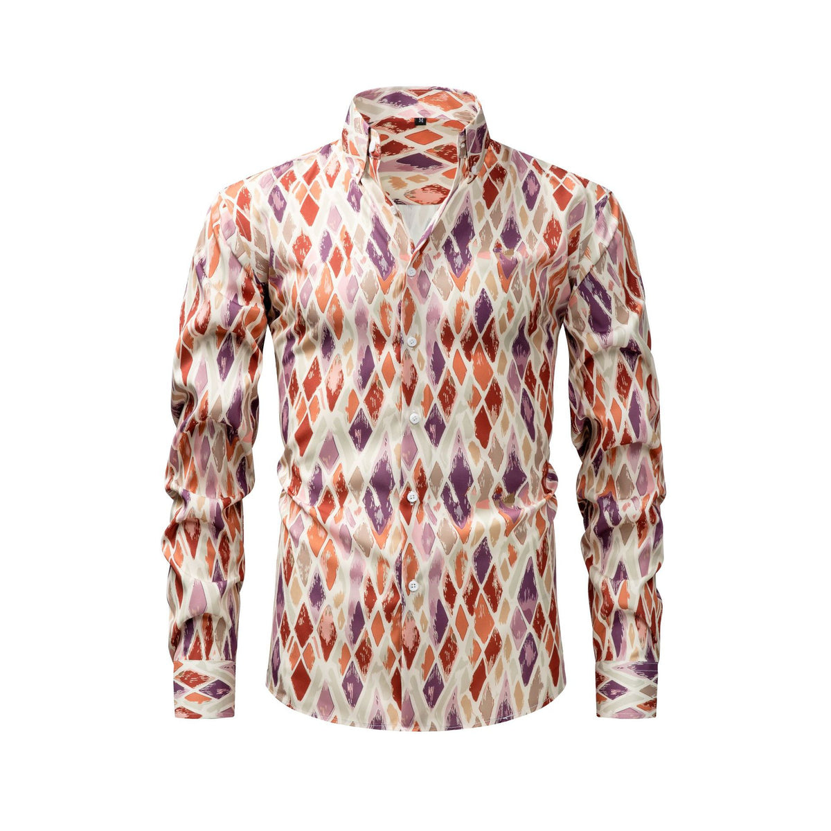 T-shirt pour homme à manches longues imprimé numérique à quatre voies Jiana