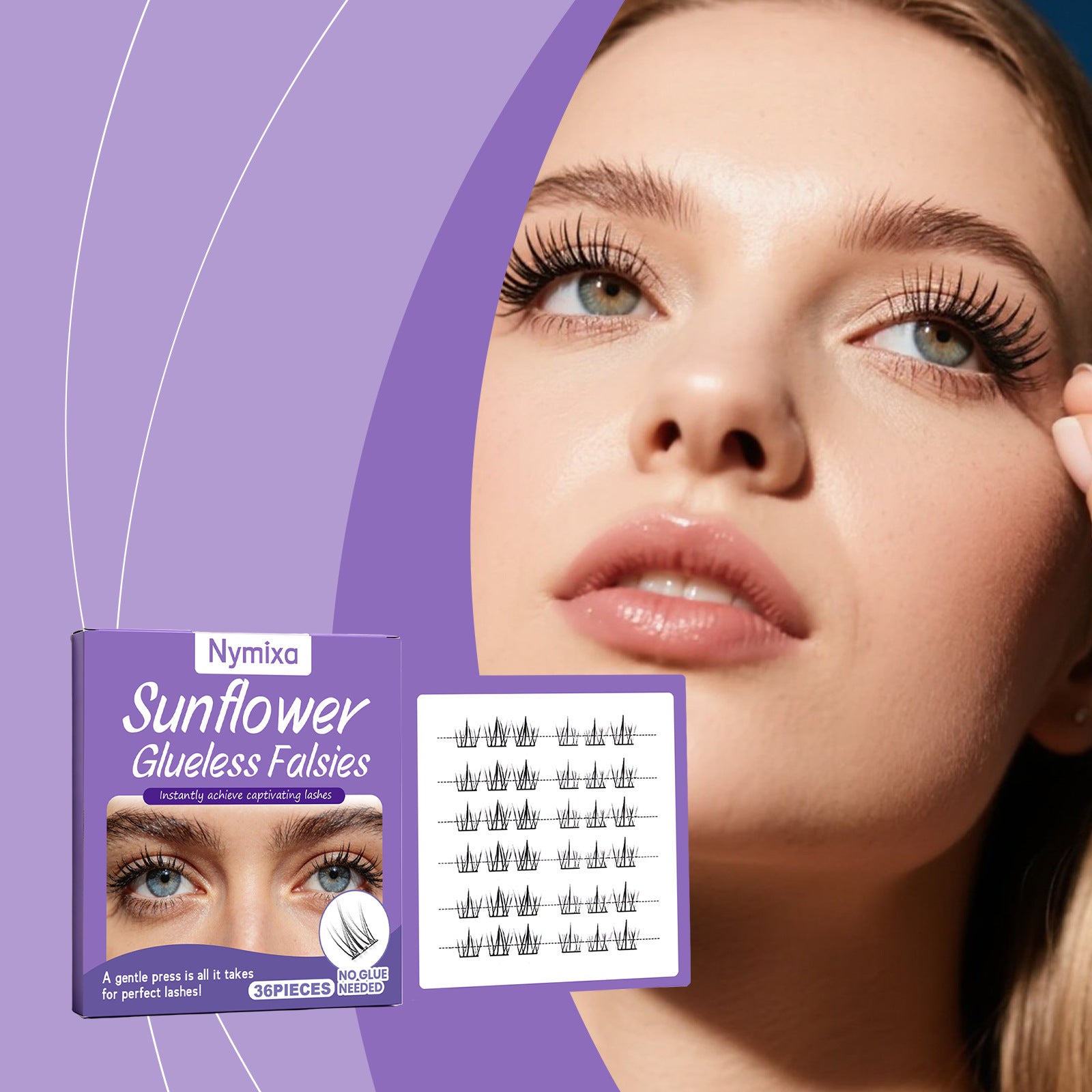 Faux cils autocollants