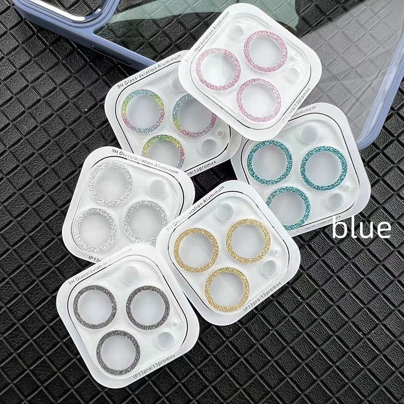 Cell Phone Rhinestone Integrated Lens Protector